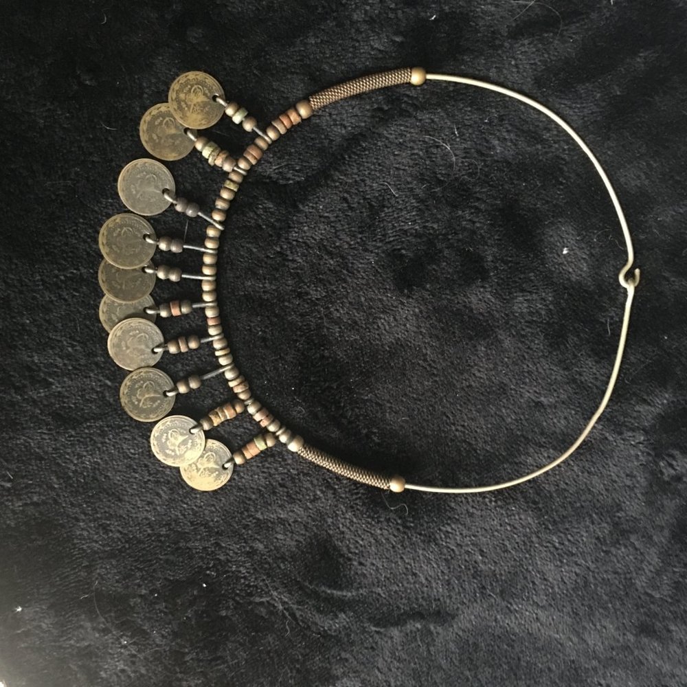 Necklace made with Middle Eastern coins